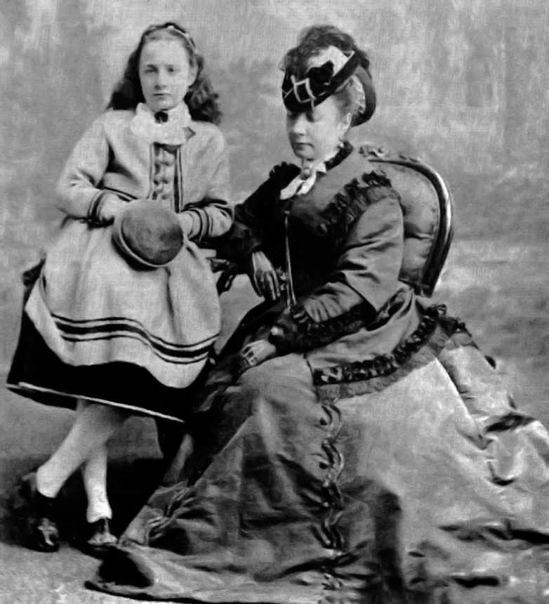 Eleanor Blanche with Mother Anne Elizabeth Haviland (Grubbe)