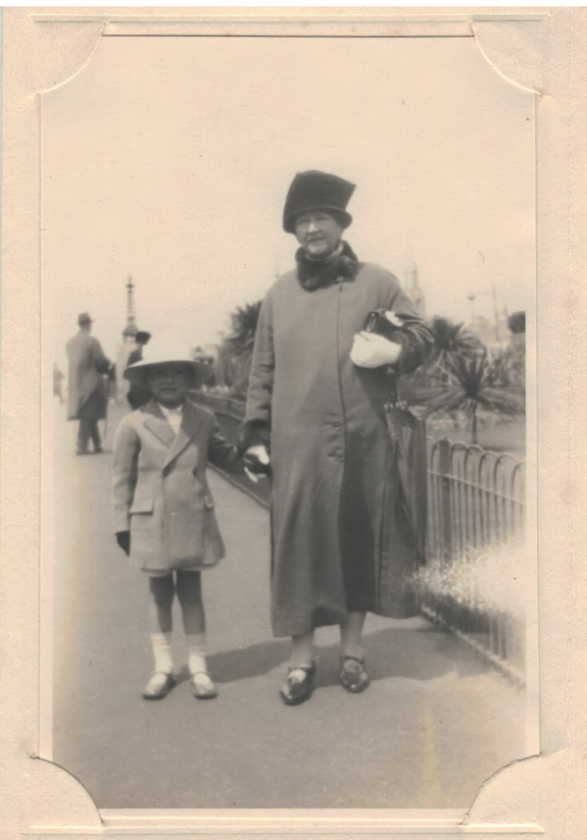 Annie Rose with eldest Grandson John Pepperrell Guthrie Dow